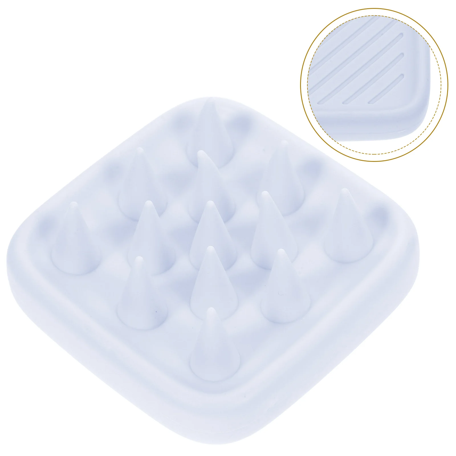 فرشاة تنظيف فروة الرأس المدمجة لعلاج القشرة وتقشيرها، فرشاة تدليك سهلة التعليق في متجر السفر ورحلة العمل ومدلك فروة الرأس