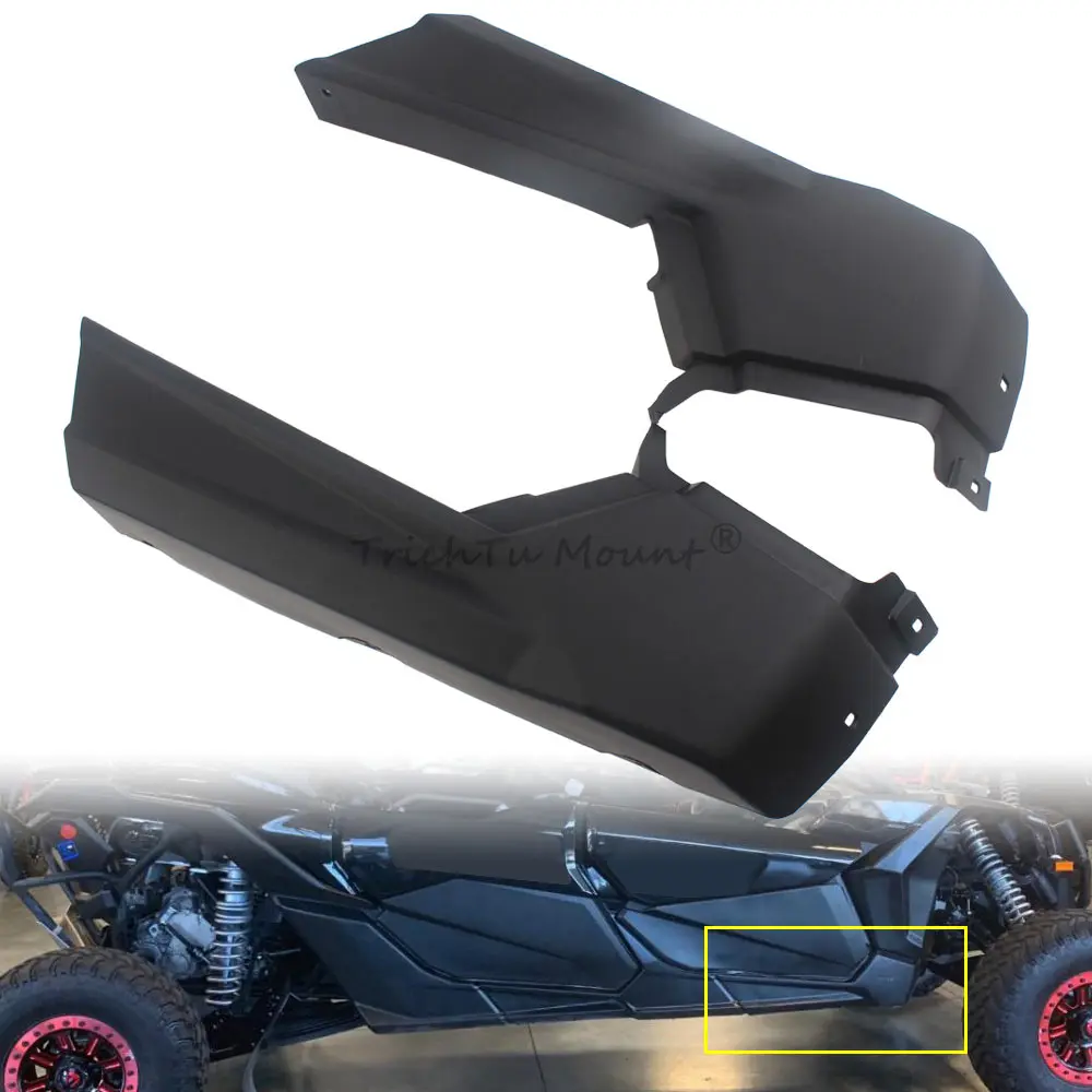 2Pcs ABS Front Door Lateral Panel Kits For Can-Am Maverick X3 Max 4 Seater Models 2017-2023 UTV Parts Matte Black Left & Right