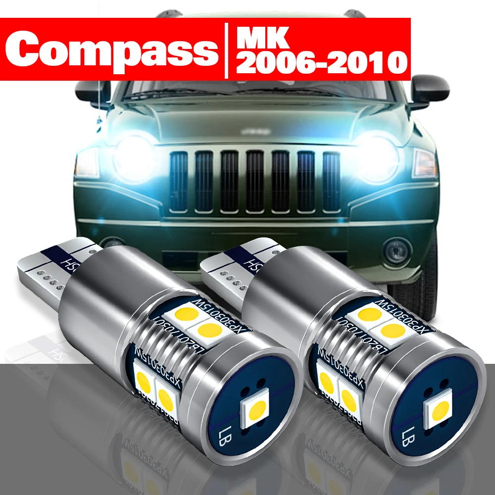 

For Jeep Compass MK 2006-2010 Accessories 2pcs LED Parking Light Clearance Lamp 2007 2008 2009 2010 2011