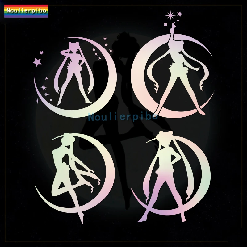 

Personality Anime Car Sticker Sailor Moon PVC Car Fuel Tank Cover Bumper Body Decoration Motorcycle Waterproof Vinyl Decal