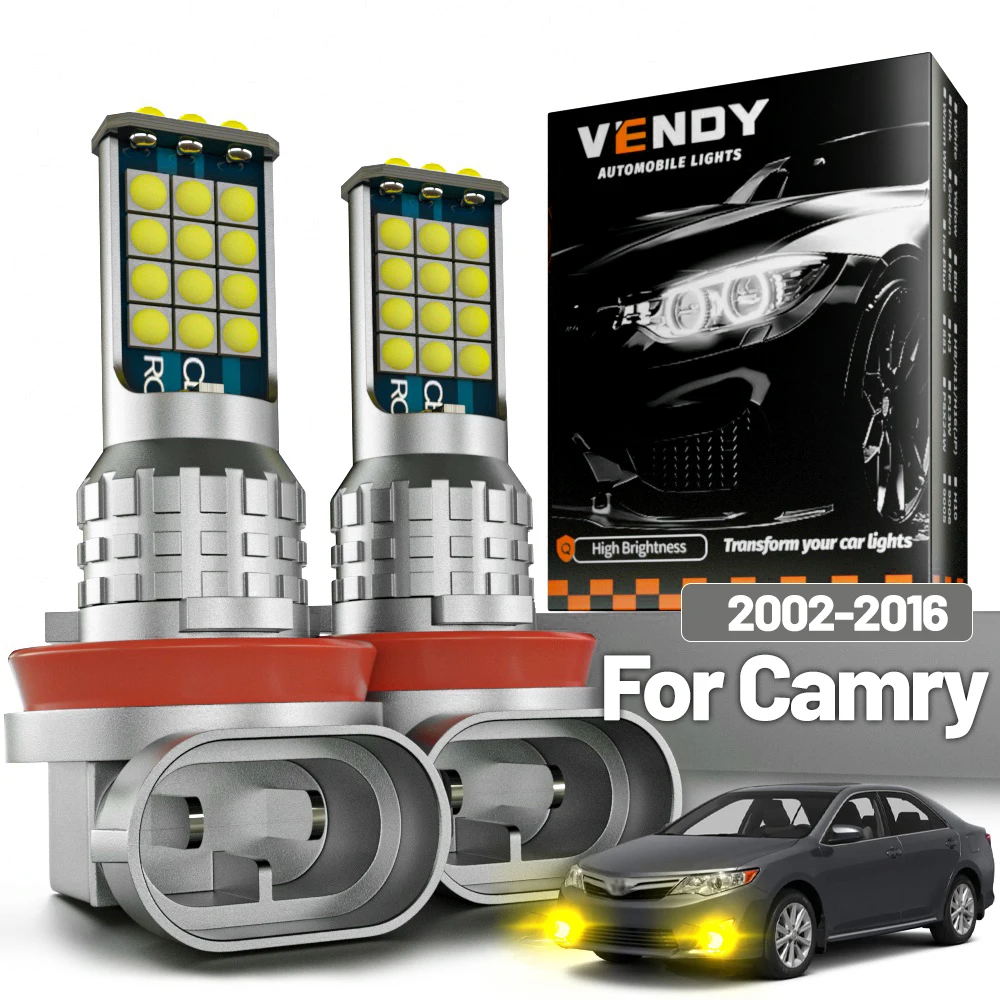 2 Stück LED-Nebelscheinwerfer für Toyota Camry 2002-2016 2003 2005 2006 2007 2008 2009 2010 2011 2012 2013 2014 2015 Canbus Zubehör