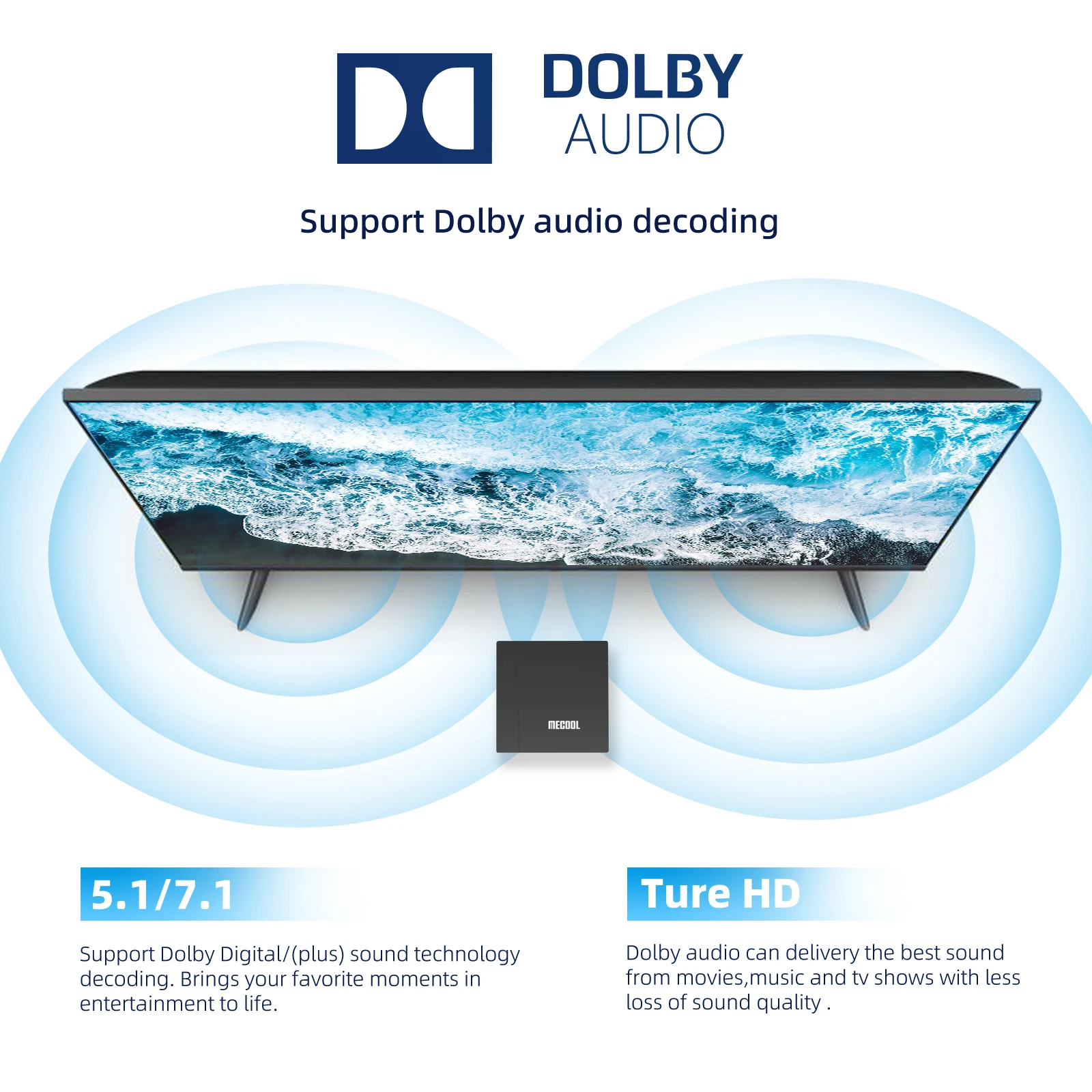 TV Box Android MECOOL KM9 Pro Max 2025 With Google TV Android 12 Netflix Certified Dolby Audio 2+32G WIFI 2.4G/5G 100M IP TV