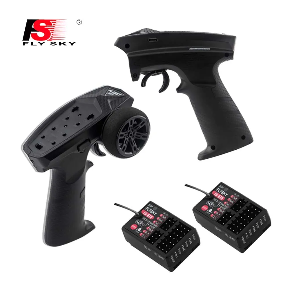 Un controlador remoto transmisor FLYSKY FS-MG7 2,4G 7CH hormiga Protocolo con FS-R7D R7D receptor para RC coche barco bricolaje Accesorios