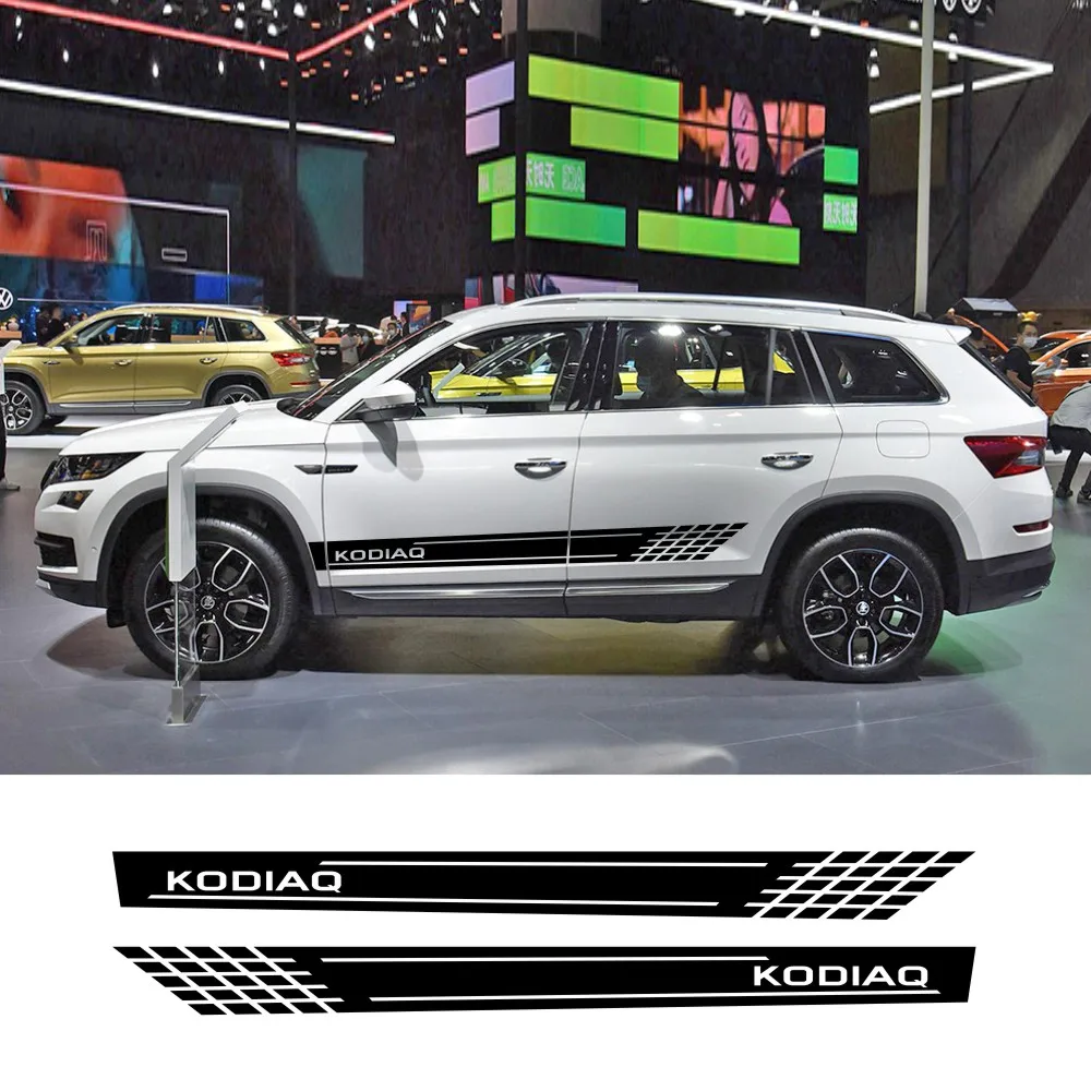

Car Door Side Stripe Stickers Fashion Racing Sport Vinyl Decals Decoration Auto Exterior Modified Accessories For Skoda Kodiaq