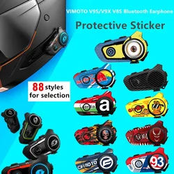 Pegatina protectora para auriculares Bluetooth VICTOR V9/V9X V8S, calcomanía para casco, accesorios impermeables