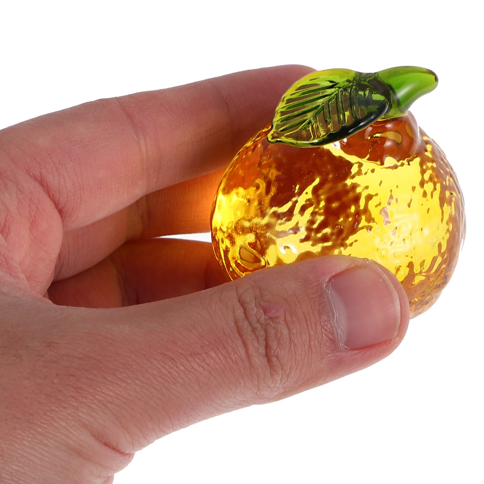 

Fruit Cute Figurines Crystal Decor Decorative Artificial Christmas Kitchen Yellow