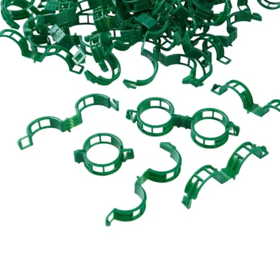 100 Pcs Plant Support Clips Plastic Clips for Securing Plants Tomato Vine Clips Garden Clips for Climbing Plants Grape and Vine