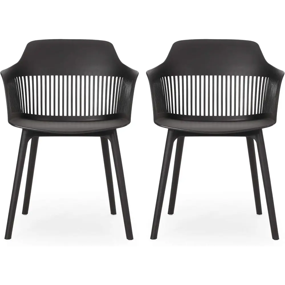 

Уличный обеденный стул Lada (комплект из 2 шт.), черный