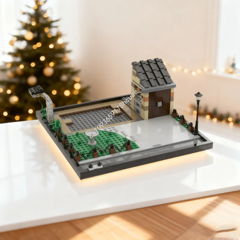 

388 шт. MOC 4 Пейзаж с приводом из Гарри Поттера, модель, строительные блоки, сборка, идея игрушки «сделай сам», образование, рождественские подарки, кирпич