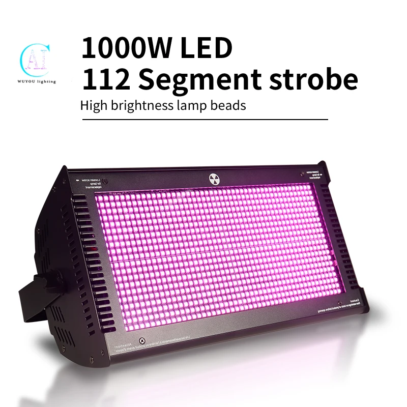 

1000 Вт RGB 3 в 1 светодиодный сегментированный стробоскоп сценический светильник фон декоративный DMX-управление DJ дискотека вечерние бар освещение для танцпола
