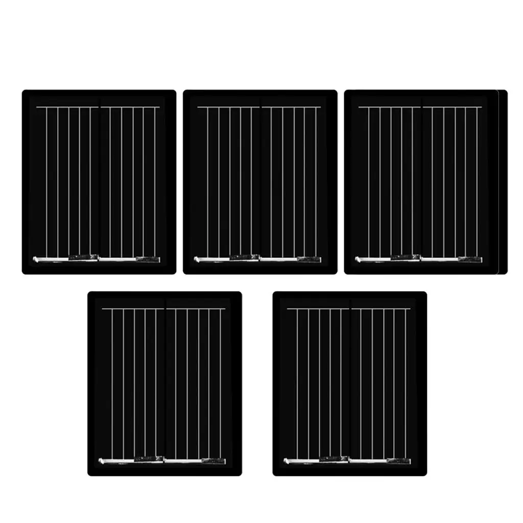 5Pcs Mini Solar Panel Polycrystalline Silicon DIY Battery Charger 30x25mm 1V