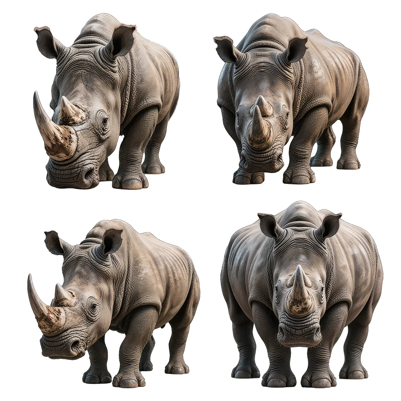 Three Ratels CFN107 Strong rhinoceros animal wall stickers for home decoration car decals