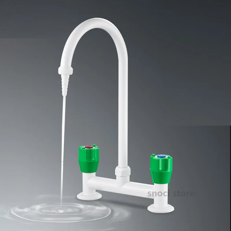 G1/2 Lab Water Tap Lab professional hot and cold dual-use gooseneck single mouth faucet School Experimental  Equipment  Bibcock