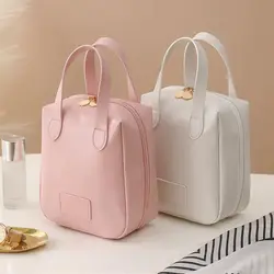 Borsa per cosmetici di grande capacità borsa per il lavaggio da viaggio portatile da donna borsa per il trucco in pelle impermeabile per donna custodia per la bellezza