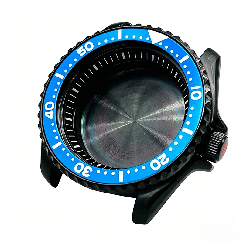 

Black 41mm Watch Cases MetalBezel Insert Fit Seiko SKX007 SKX009 SRPD NH35 NH36 Case Crown at 3 Oclock Repair Mod Parts