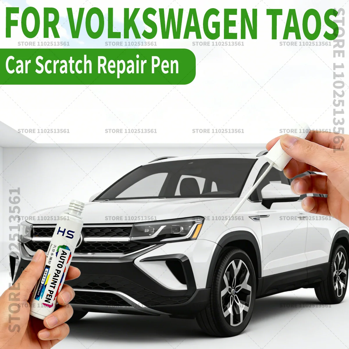 

Ручка-корректор для ремонта лакокрасочного покрытия автомобиля Volkswagen Taos, средство для удаления царапин, аксессуары для авто, цвета: глубокий черный, чисто-белый, платиновый серый, красный