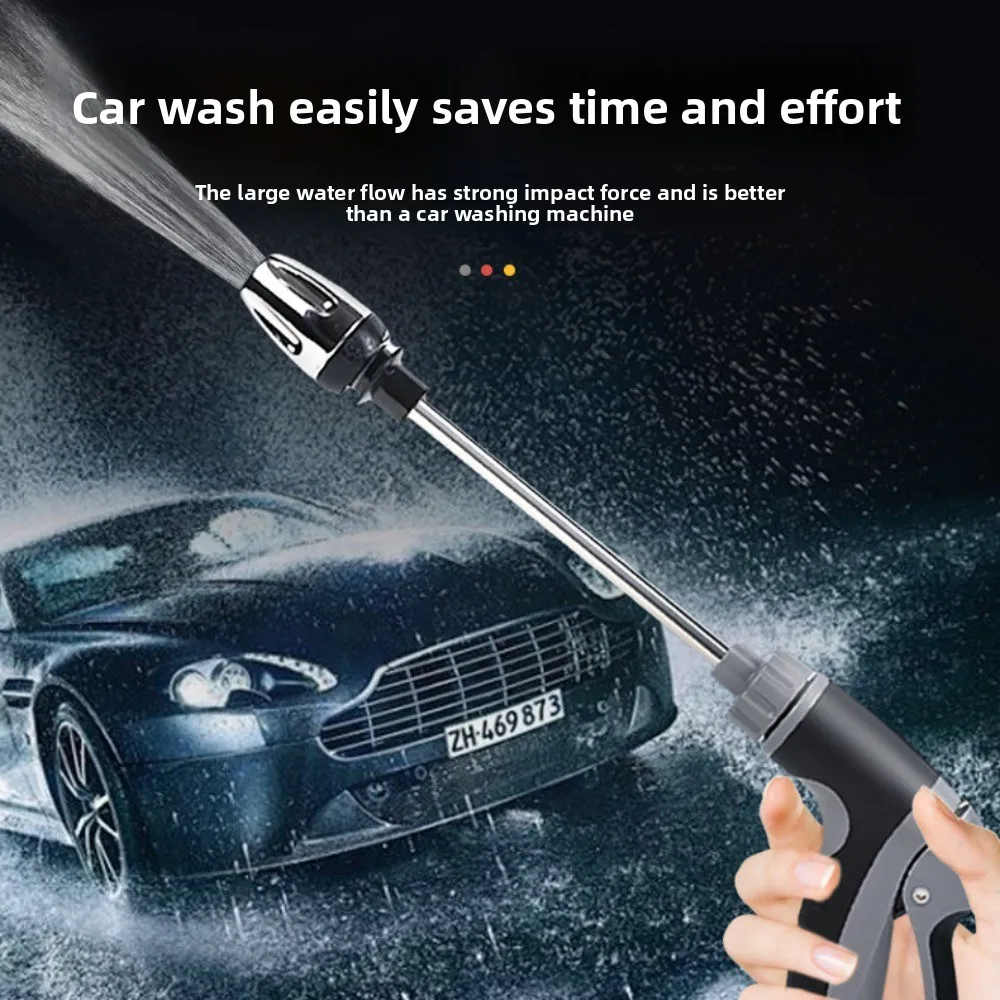 

Водяной пистолет для мойки автомобилей, садовая ирригационная мойка высокого давления, спрей для очистки турбин с поворотным на 360° шлангом для уборки на открытом воздухе