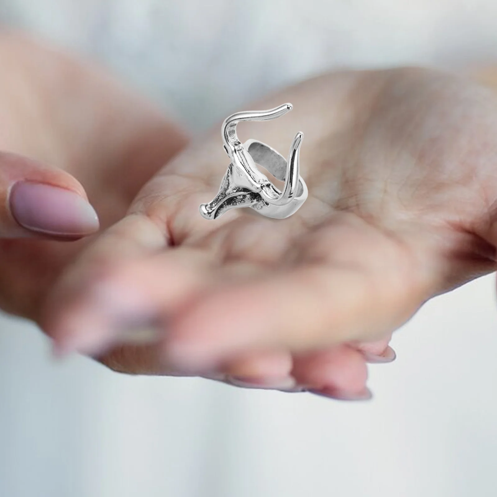 

Personalized Bull Aesthetic Decorate Animal for Women Fashion Decorative Finger