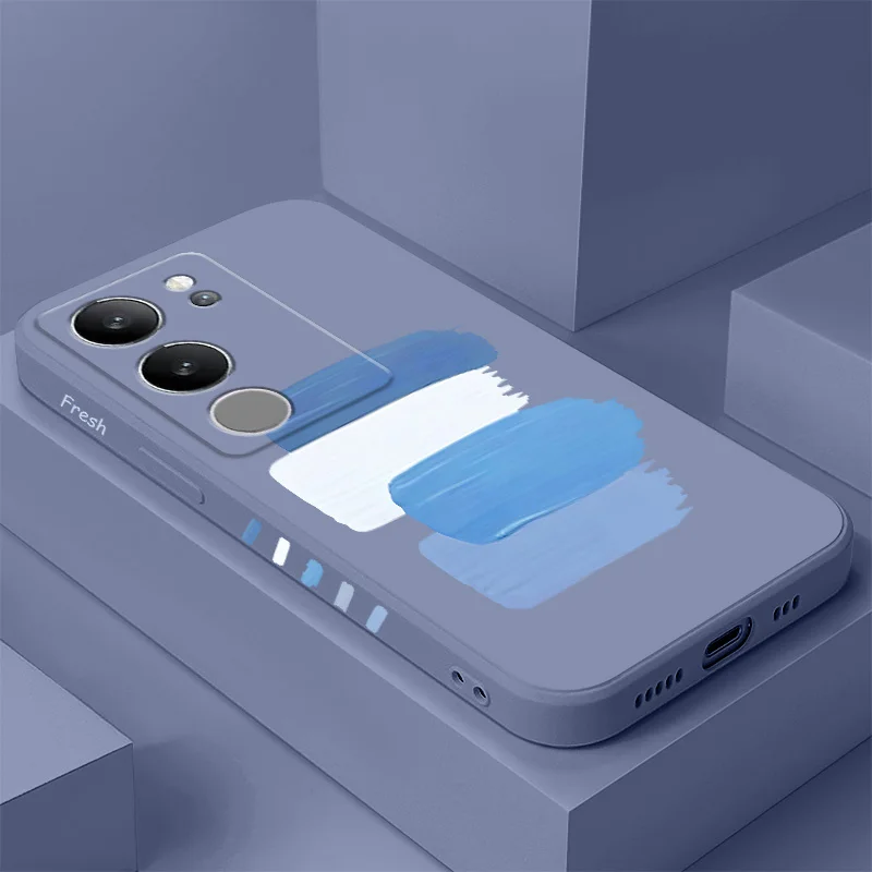 

Simple Color Blocks Phone Case For VIVO V50 V40 V30 V29 V29E V27 V27E V25 V25E V23 V23E V21 V20 Y20 Y12 Y21 Y22 Y50 Y35 Pro 4G 5