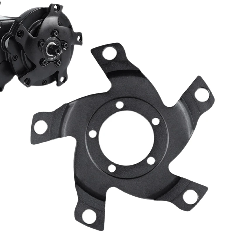 1 PCS E-Bike Mid Motor Chainring Adapter Spider BCD 130MM Black Bicycle Chainring Adapter For Bafang BBSHD G320 Motor