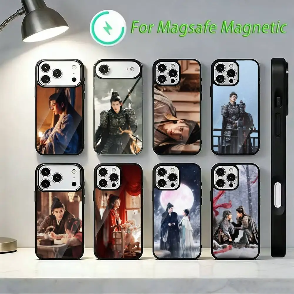 Pursuit of Jade Phone Case For iPhone 14,16,15,13,17,12,Plus,Pro,Max Magnetic For Magsafe Frosted Cover