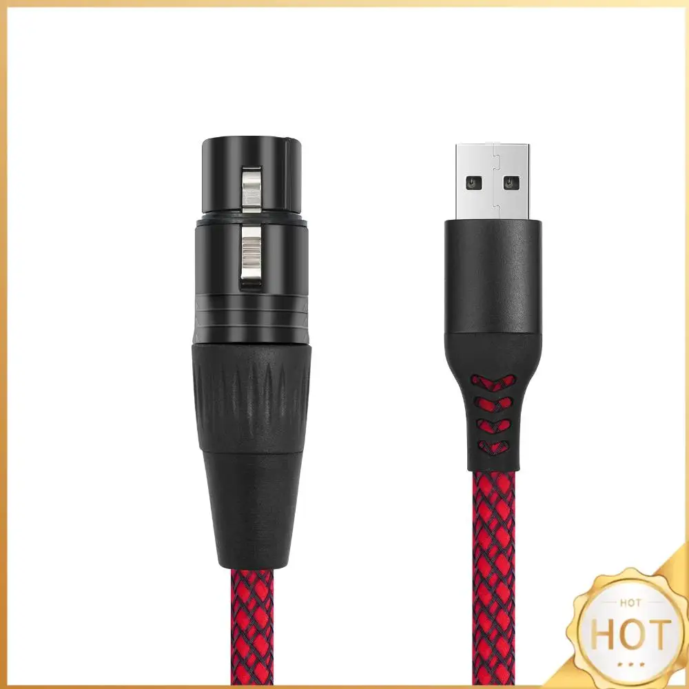 1/2/3M USB Male To XLR Female Mic Link Converter Cable Studio Audio Cable for Microphones Or Recording Karaoke Sing
