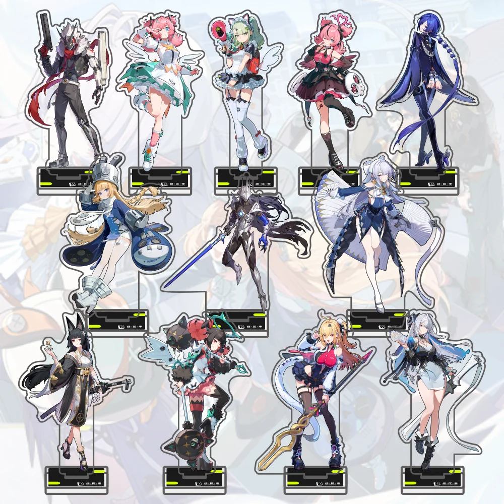 Game Zenless Zone Zero Promeia Billy Sunna Aria Cissia Nangong Yu Acrylic Stand Model Plate Desk Decor Collection gifts keychain