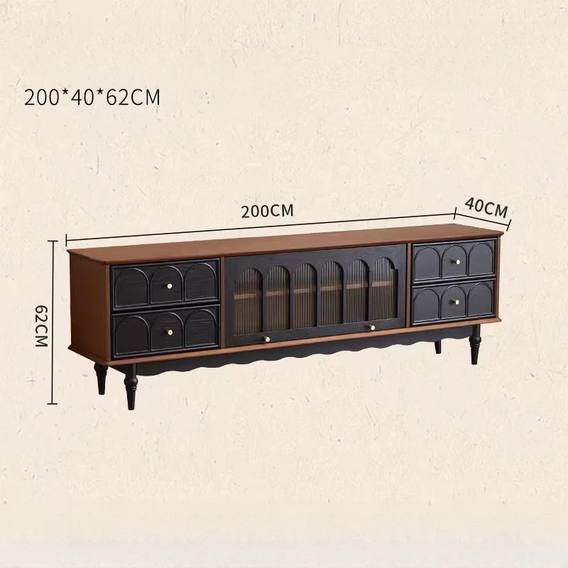 الفرنسية الرجعية التلفزيون تقف خزانة خشبية صلبة العتيقة الجدول الفاخرة من الأرض إلى السقف تلفزيون خزانة الدولاب Avec Tv الأثاث المنزلي