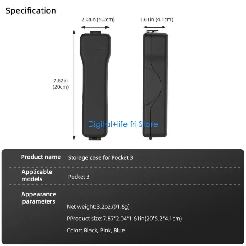 E06D غطاء حماية كامل للجيب 3، ملحق جيمبالز مع حافظة عدسة 360 درجة