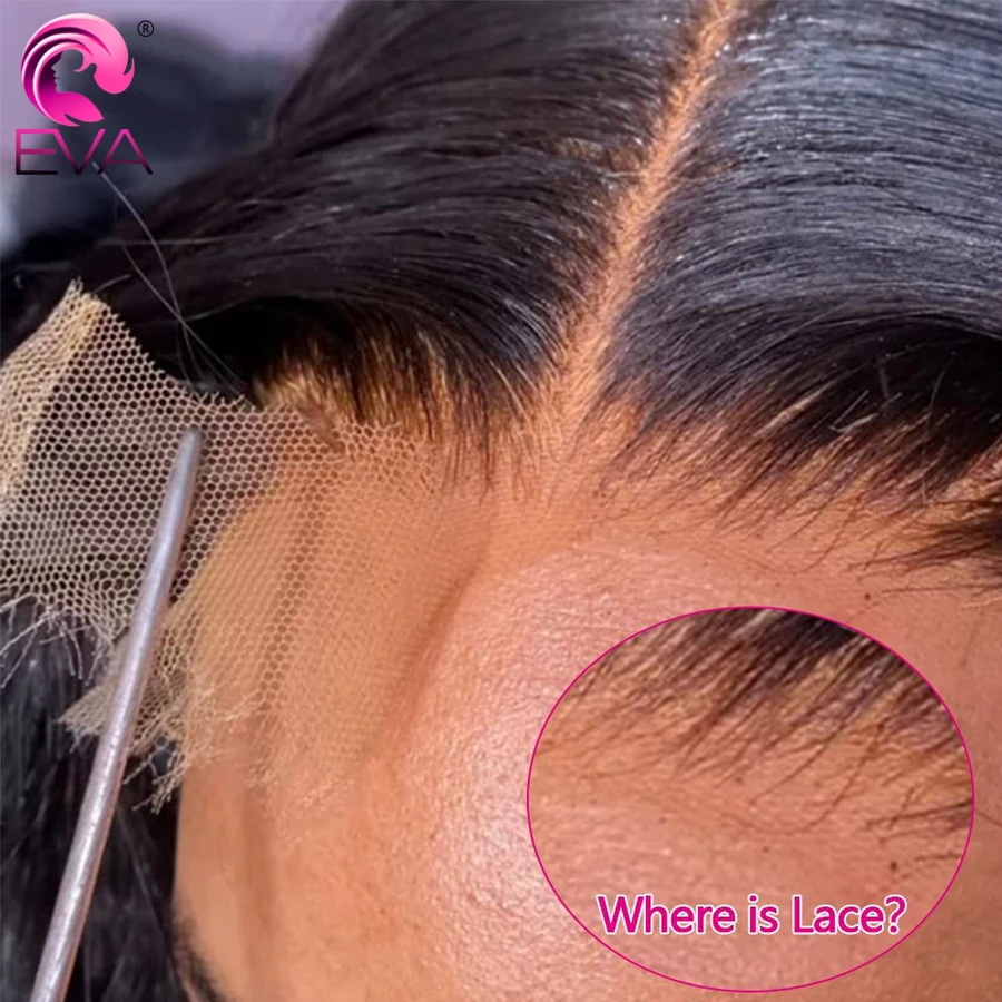 Eva Hair 13x6 13x4 Lace Frontal Only Brazilian Straight Human Hair Closure 5x5 6x6 7x7 HD Lace Frontal Closures Only Pre Plucked