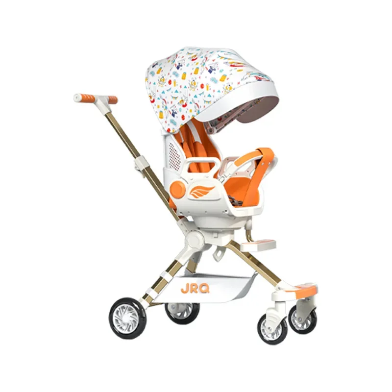 Two-way stroller folding high-view stroller lightweight multi-functional baby  stroller