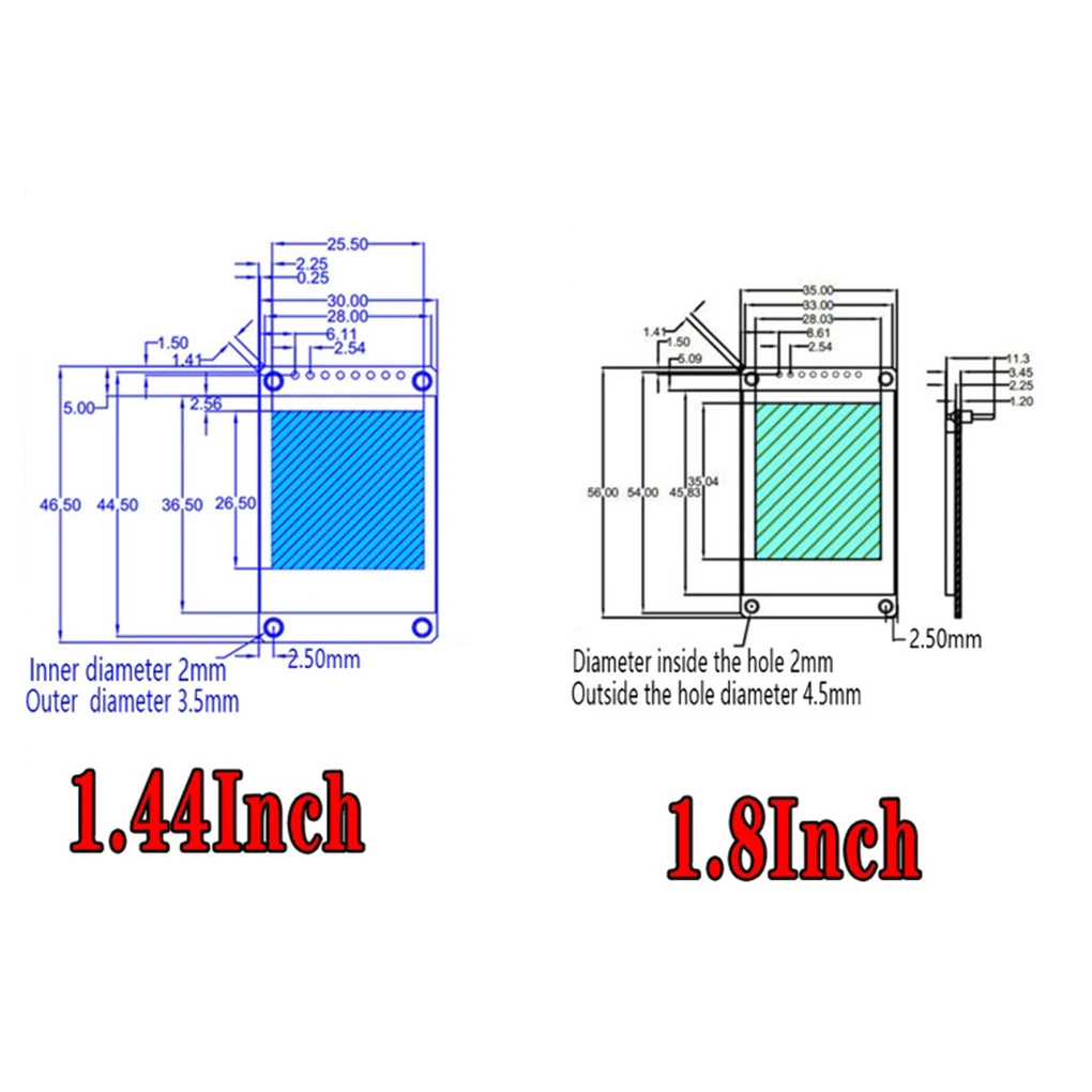 3.3V 1.44 1.8 inch TFT LCD Display Module 128*128 128*160 65K SPI Full Color Screen IPS For Arduino 51 Replace OLED ST7735