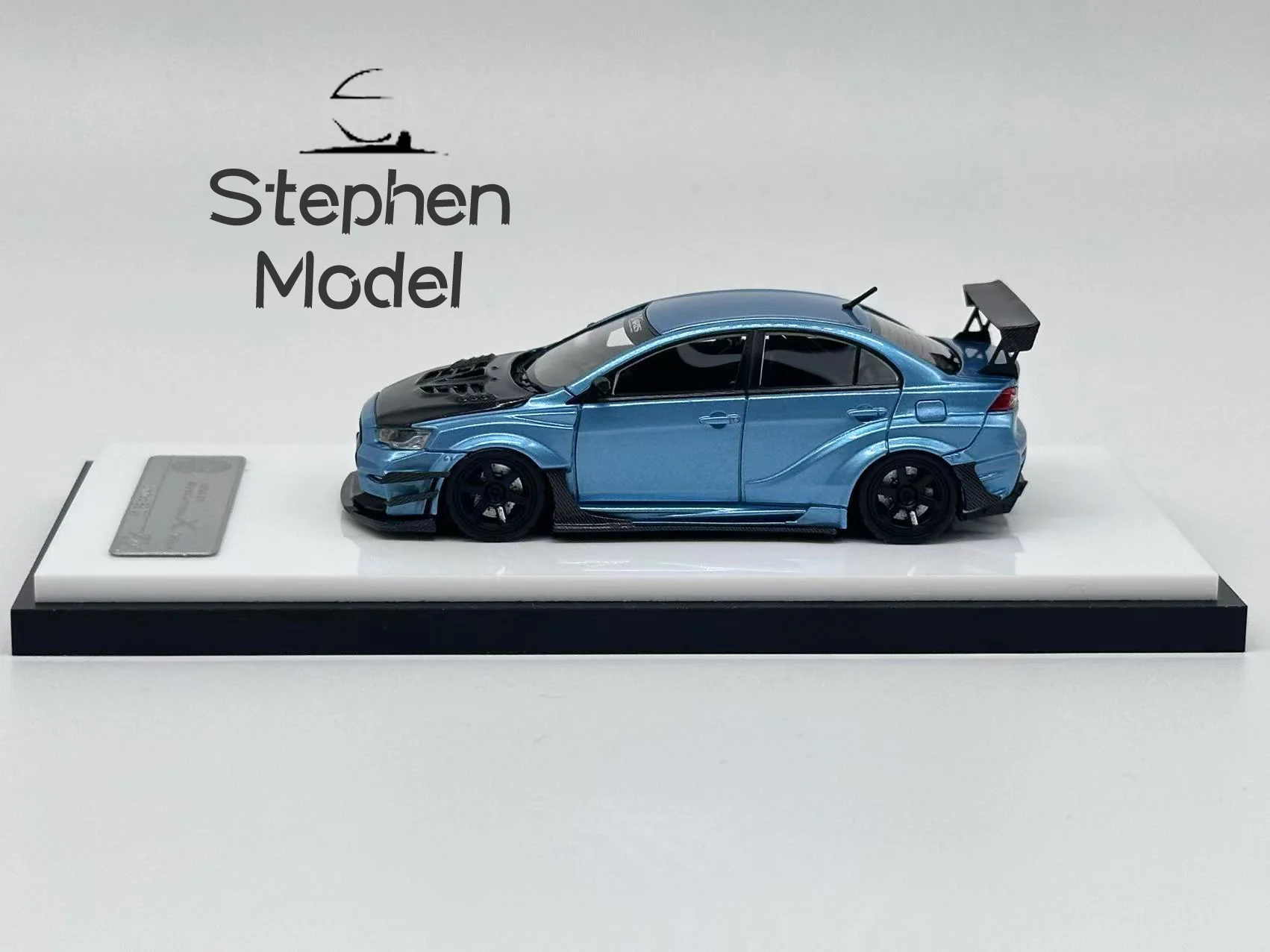 خطأ 404 1:64 Evolution X Varis Voltex Ice Blue Ltd 199 قطعة نموذج سيارة من الراتنج #4