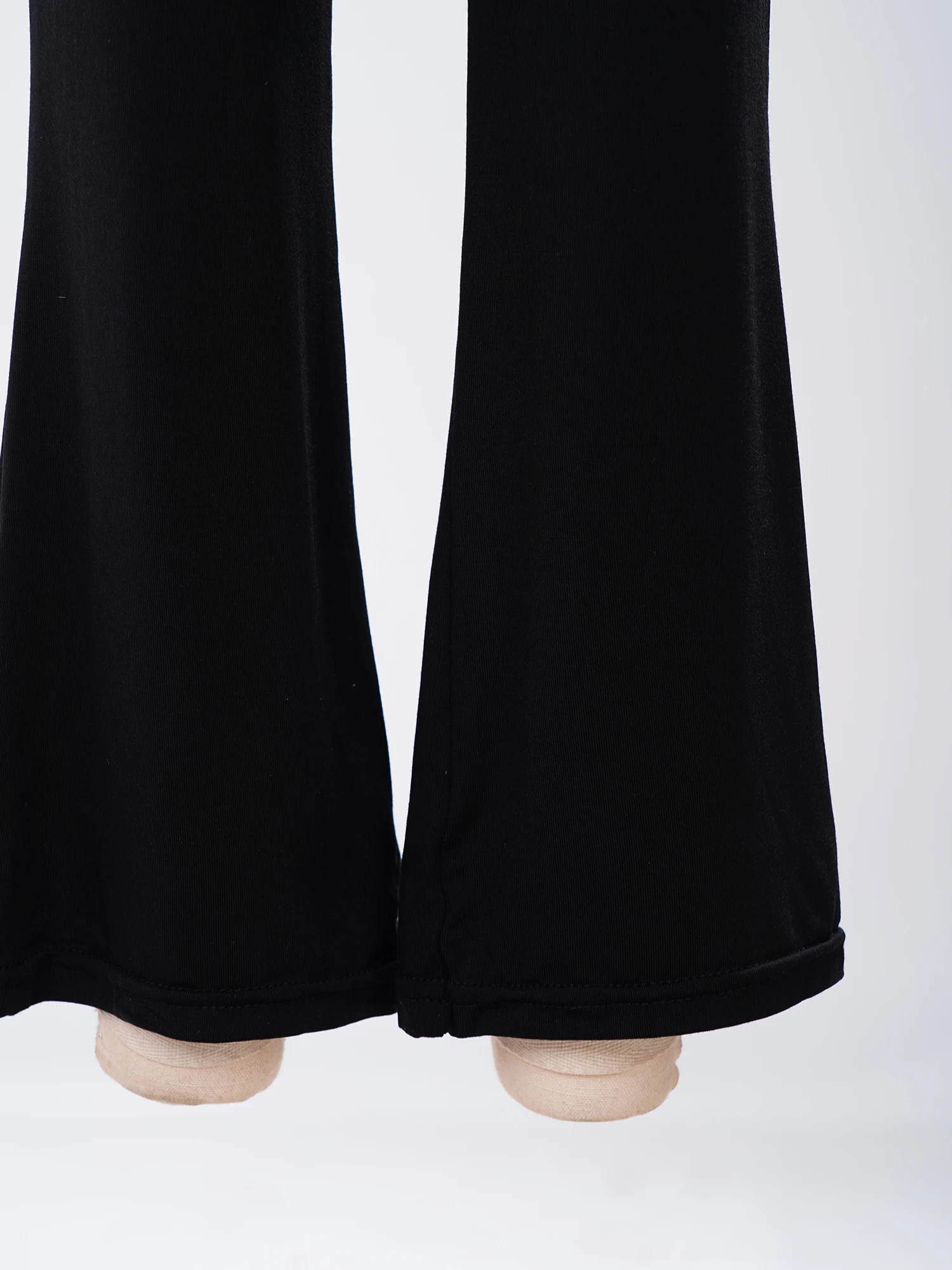 Pantaloni a zampa d'elefante con elastico in vita per bambine, vestibilità slim, elasticizzati e traspiranti per la pratica e l'allenamento di danza latina