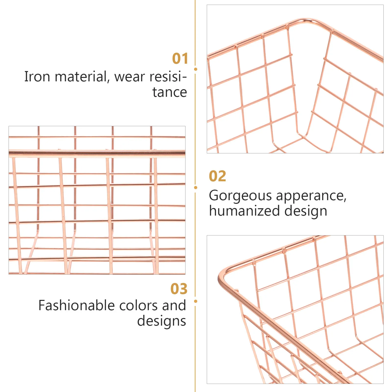 

1Pcs Desktop Organizer Basket Creative Design Comfortable Texture for Snacks Fruits Magazines Newspapers Documents Home Office