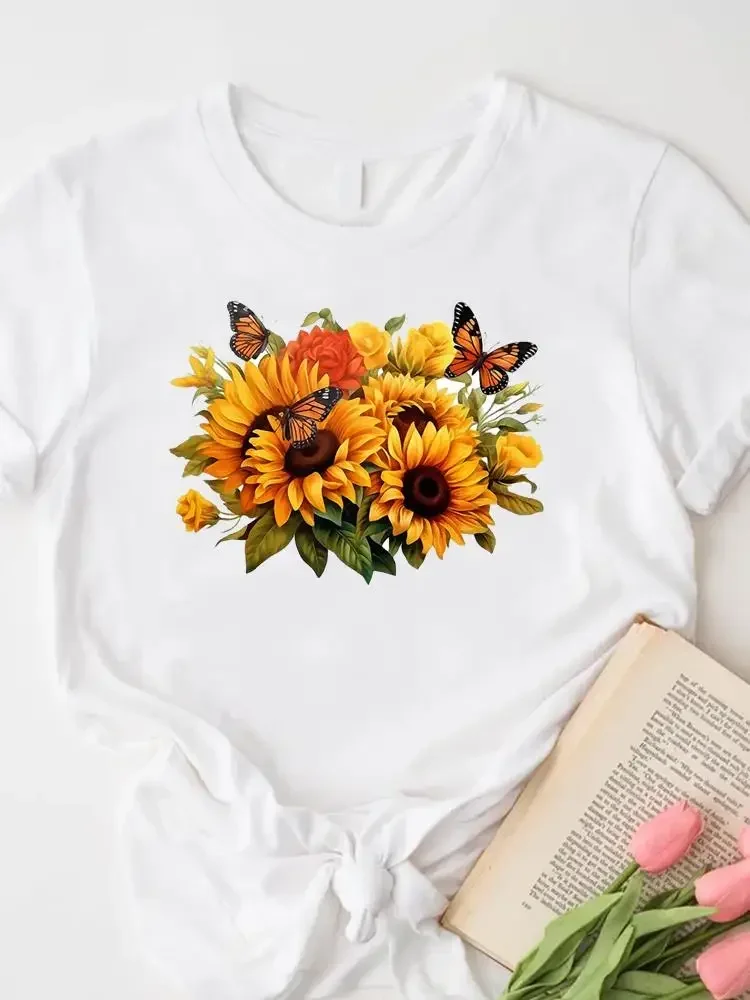 Liefde Hart Trend Tee Top Grafische T-shirts T Vrouwelijke T-shirts met korte mouwen Kleding Vrijetijdskleding Dame Damesmode Kleding