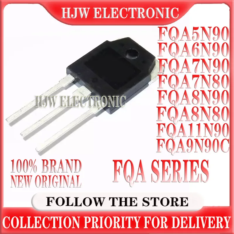 

5pcs/lot FQA11N90C FQA11N90 11N90 900V 11A FQA5N90 FQA6N90 FQA7N90 FQA7N80 FQA8N90 FQA8N80 FQA9N90 FQA9N90C 9A900V MOS TO-3P