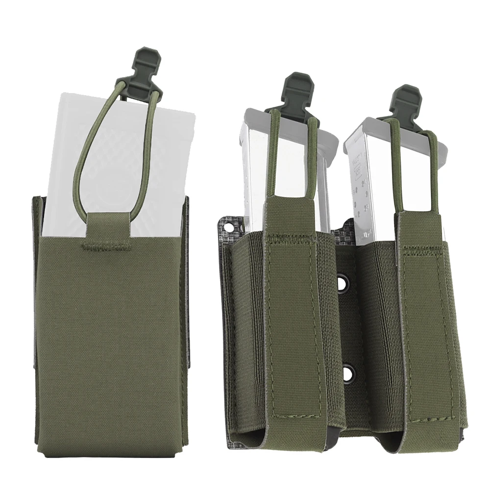 

Tactical Open-top Magazine Pouch for Pistol 9mm Glock 1911 Double Mag Pouch and Single Rifle AR AR-15 M4 Magazine Holder Holster