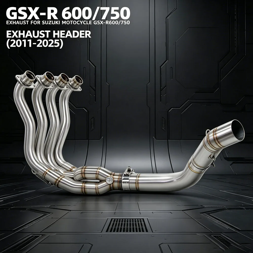 

Super Sports Motorcycle Exhaust Kit For Suzuki GSXR600 GSXR750 GSXS750 GSX-R600/R750/S750 2011-2026 51MM Interface Manifold Tube