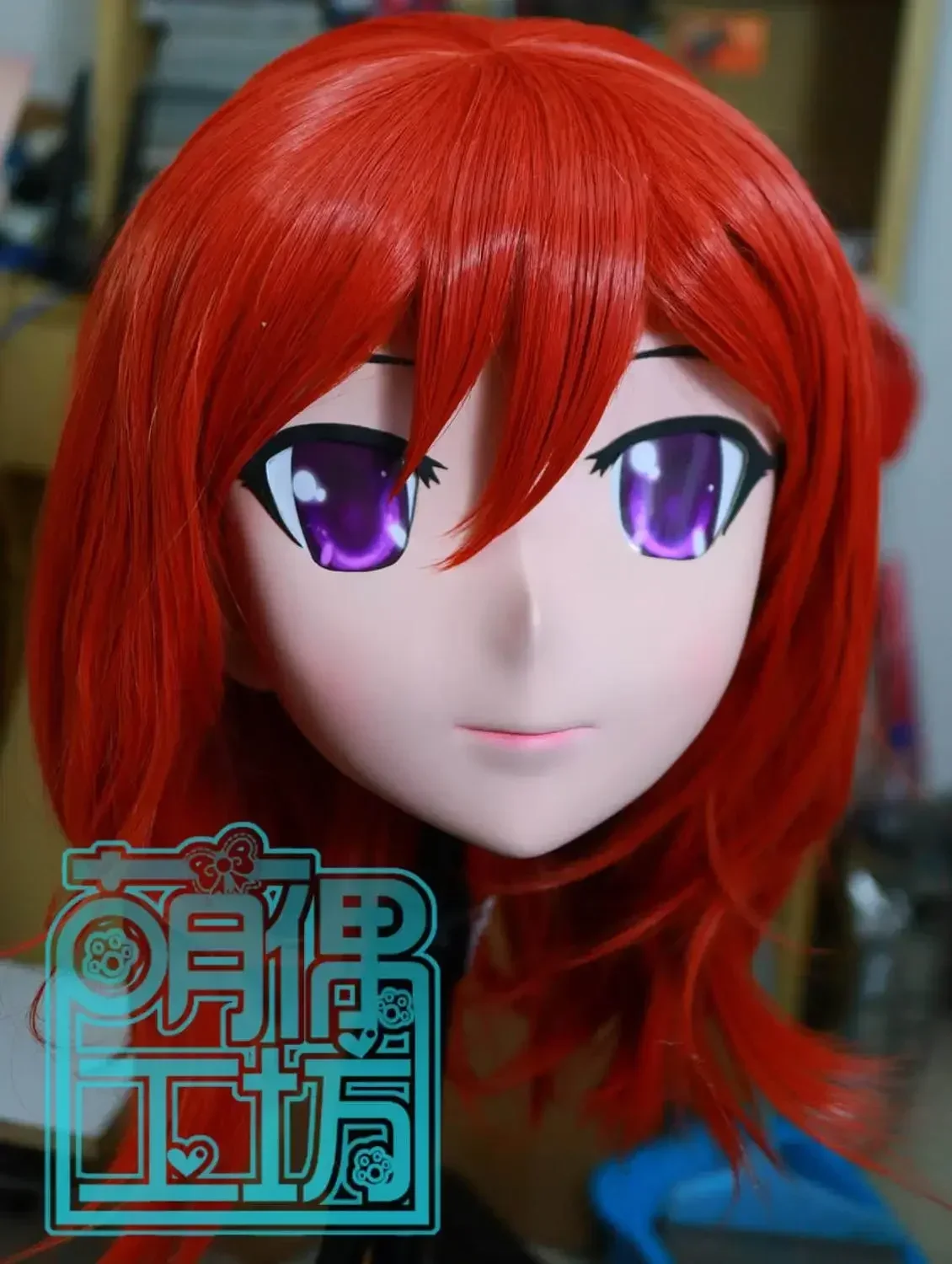 (JW-Mask14) Handmade Full Head Silicone Mask Masquerade Comics Crossdresser Doll Japan Cartoon Anime Girl Cosplay Kigurumi Masks