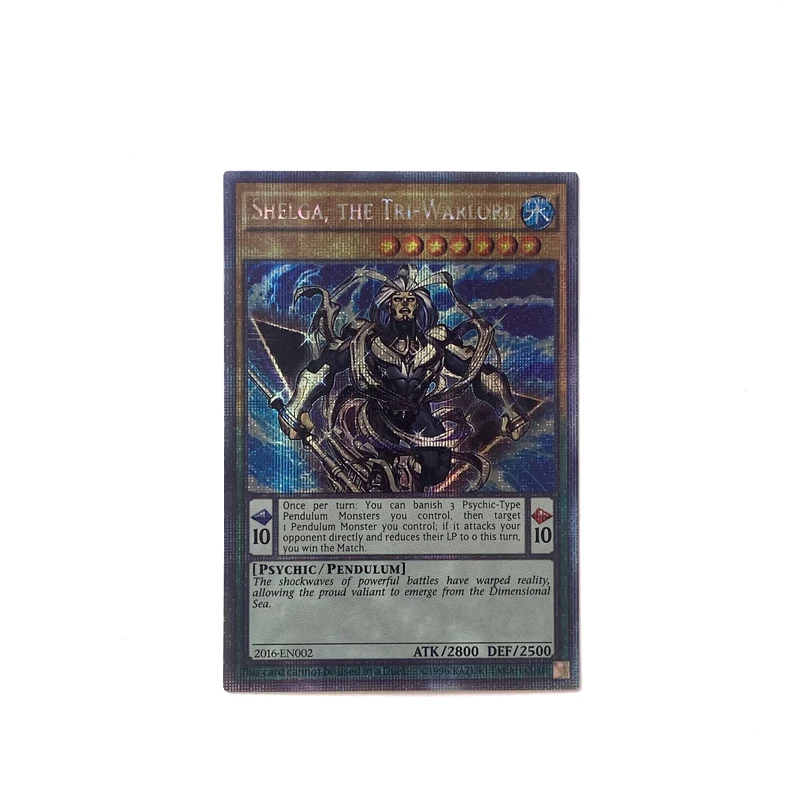 ORICA YUGIOH tarjetas Proxy DIY, tarjetas de Anime no originales, versión en inglés, Shelga, el señor de la guerra triple, Juno, la diosa Celestial