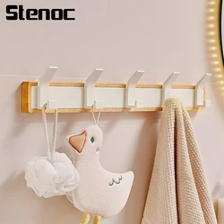 Wood Wall Coat Racks Bedroom Entrance Hall Clothing Storage Hangers Hook Multipurpose Shawl Clothes Organizer Rack Home Storage