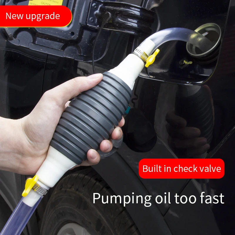 Universal Hand Gas Oil Pump Car Fuel Pump Manual Suction Pipe Gasoline Syphon Pump Auto Engines Fuel Supply System Accessories