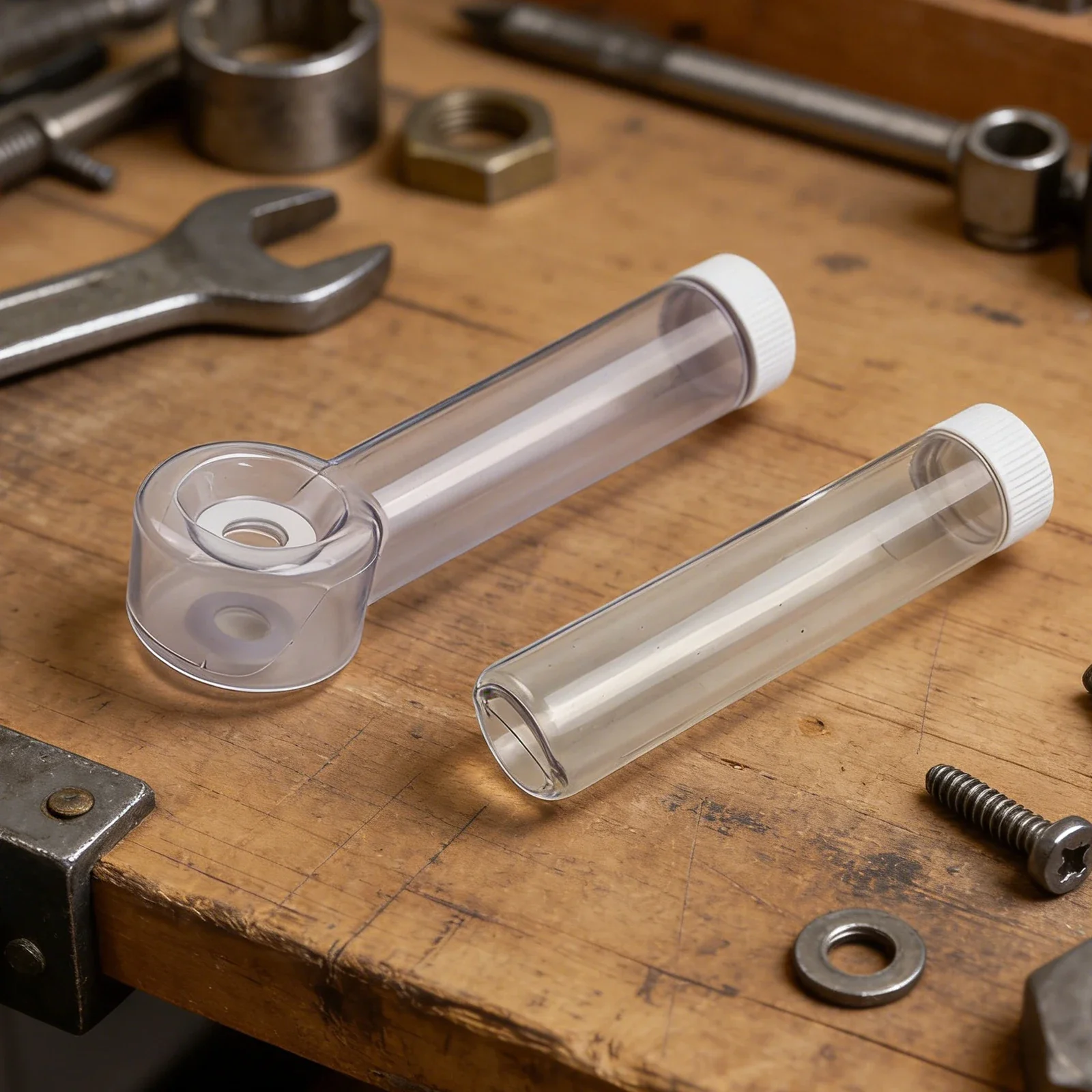 Drill Dust Cover Made Of Transparent Industrial ABS With Dustproof Barrier Angled Handle Design And Onboard Storage Capacity
