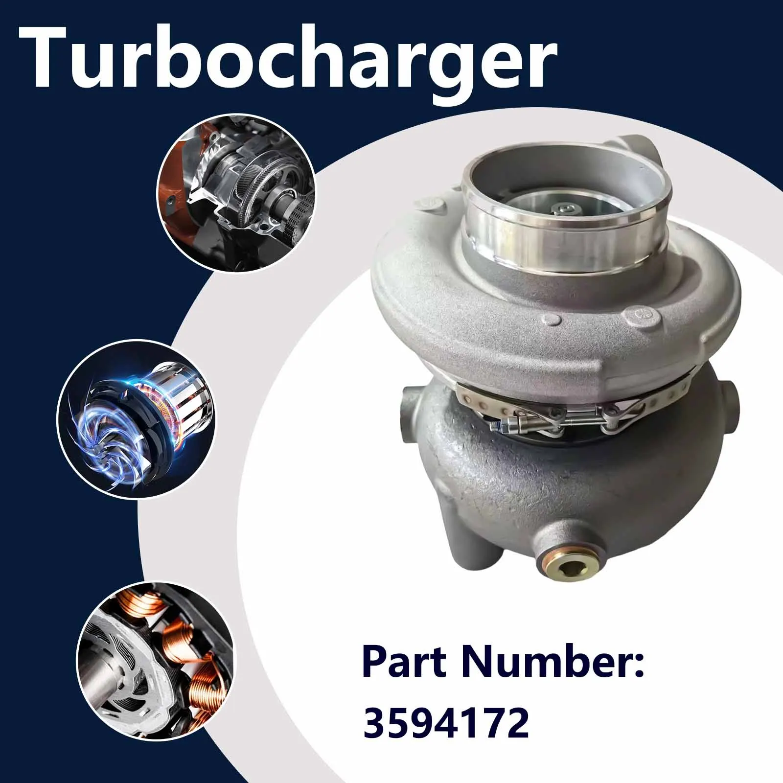 HX80 Turbocharger 2882090 3800907 3590196 For Cummins HX80M HX80 Turbocharger