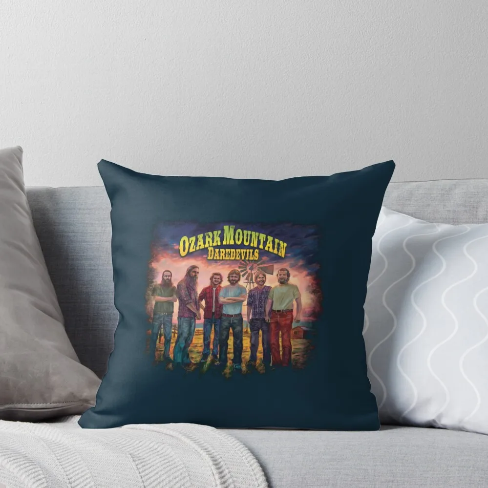 

THE OZARK MOUNTAIN DAREDEVILS BAND 1 Throw Pillow Couch Pillows Cushions Cushions Home Decor pillow