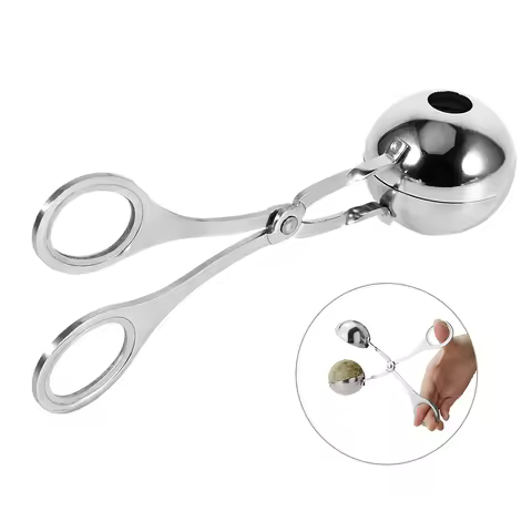 1PC Non Stick Meat Melon Baller Maker Easy to Clean Kitchen Must Have Tool for Meatballs Fruit Balls Cookie Dough and Ice Cream