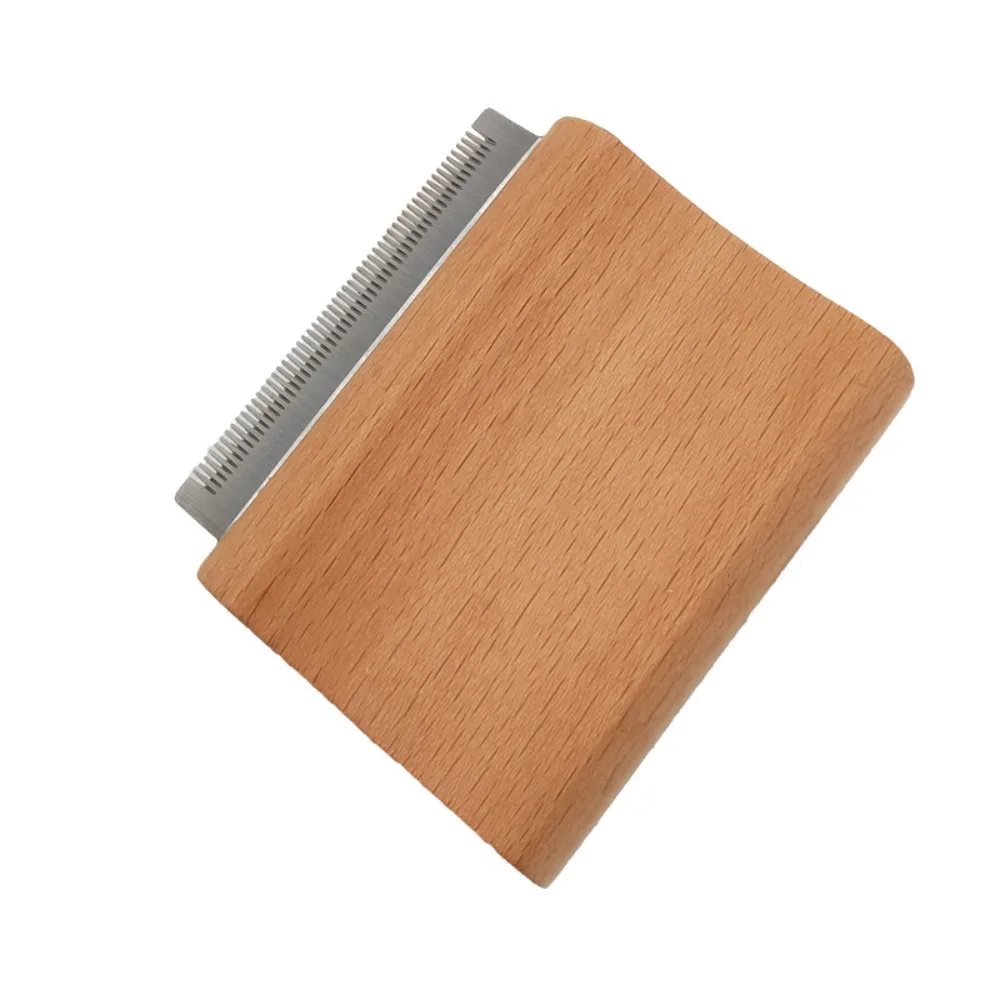 

Wooden Handle Pet Hair Removal Comb Ergonomic Stainless Steel Dog Undercoat Brush Professional Horse Grooming Brus Horse Care