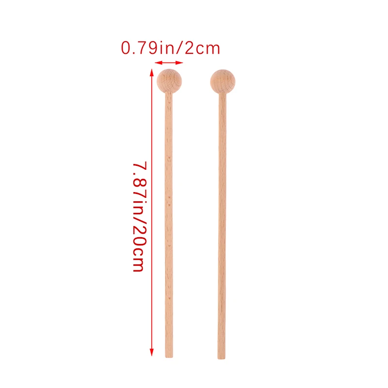 1Pair Wood Mallets Percussion Sticks for Xylophone Knocking Sticks Hammer Children\'s Percussion Instruments