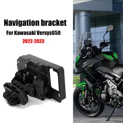 Novo suporte de navegação usb para celular, suporte de carregamento usb para kawasaki versys 650 2022 2023 versys650 versys650